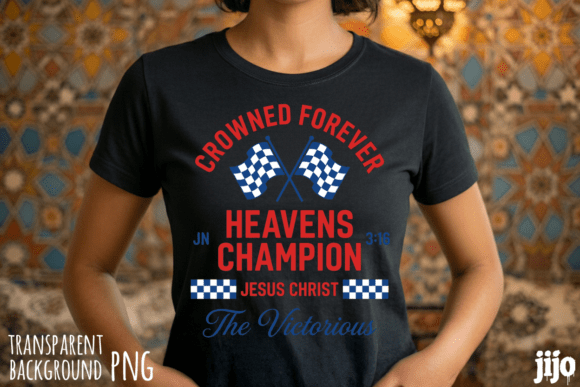 Champion Heavens Jesus Christian PNG T-Shirt Designs