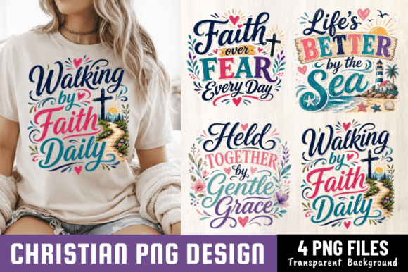 Christian Faith PNG T-shirt Bundle Freebies