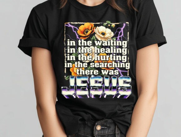 Christian Floral PNG: Faith Hope Healing T-Shirt Designs
