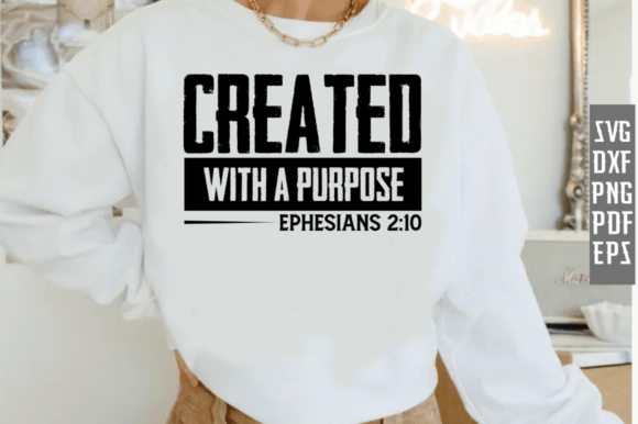 Christian Sweatshirt SVG PNG for T-Shirt Designs