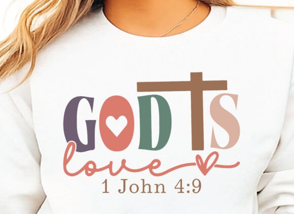 God is Love SVG: Christian Quotes Freebies