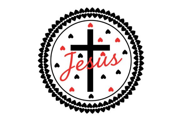 Jesus Love Cross Emblem T-Shirt Designs