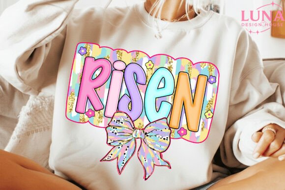 Risen PNG: Christian Easter T-Shirt Designs