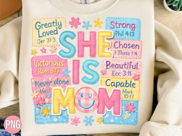 She is Mom Christian Bible Quote PNG
