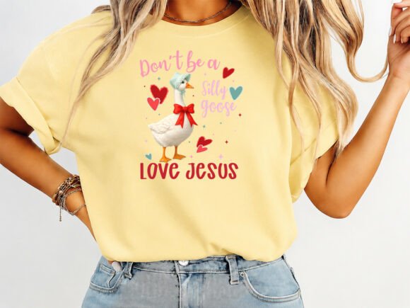 Silly Goose Love Jesus T-Shirt Designs