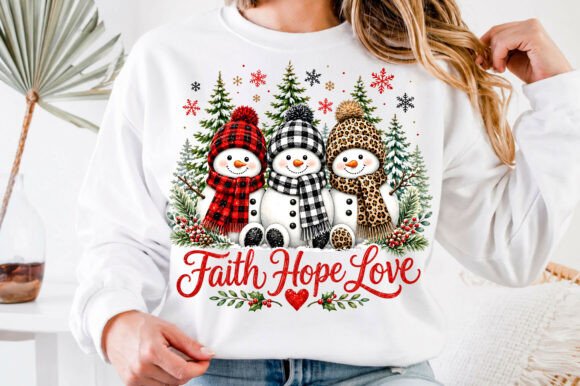 Winter Christian Faith Hope Love PNG T-Shirt Designs